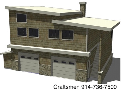 garage apartment above sketch